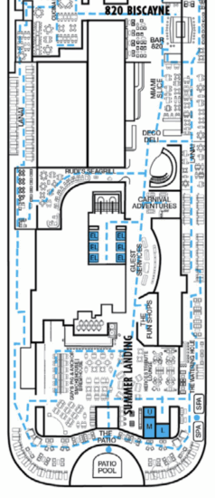 Screen shot of a deck plan